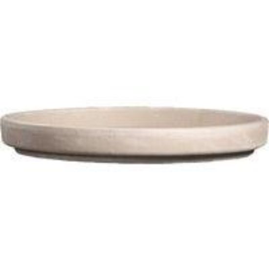 Picture of Plant-saucer Clay White-granite 4"