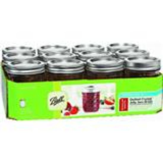 Picture of Jelly Mason-Jar 8 Ounce Quilted Crystal Design