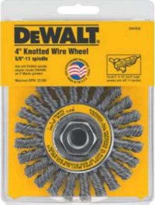 Picture of 4" x 5/8"-11 Full Cable Twist Wire Wheel/Carbon Steel .020
