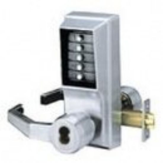 Picture of Unican 5 Button Combination Access Lever Lock Rh 26d Key Bypass