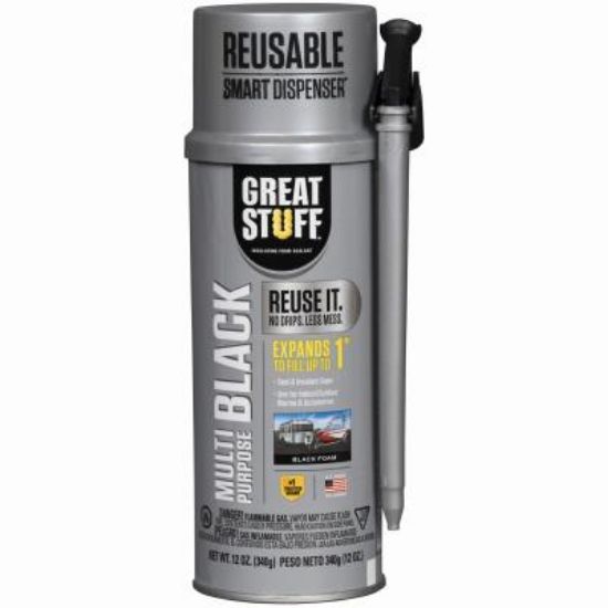 Picture of Expanding-Foam-Sealant Polyurethane-foam Reusable Black 3/4" Gap