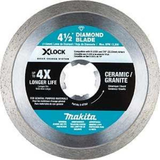 Picture of Cut-off Blade Diamond Continuous-rim Wet-dry 7/8"-arbor 4-1/2"