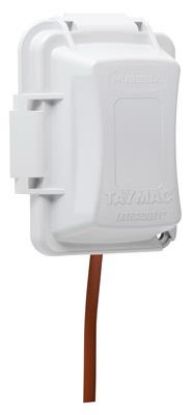 Picture of Outlet-cover Outdoor In-use Single-gang Polycarbonate White