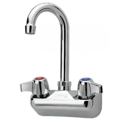Picture of Commercial Wall-mount Faucet 3-1/2" Goose-Neck