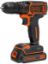 Picture of Drill/driver With Project Kit Lithium-ion Battery 3/8 In Chuck Black/orange