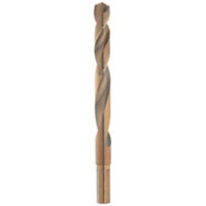 Picture of Drill-bit 27/64 In Dia X 5.12 Inch-long 3.74 Inch-long 3/8 In 3-flat Round Reduced-shank Cobalt