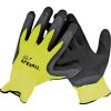 Picture of String-knit-glove Polyester High-vis Yellow Latex-dipped Black