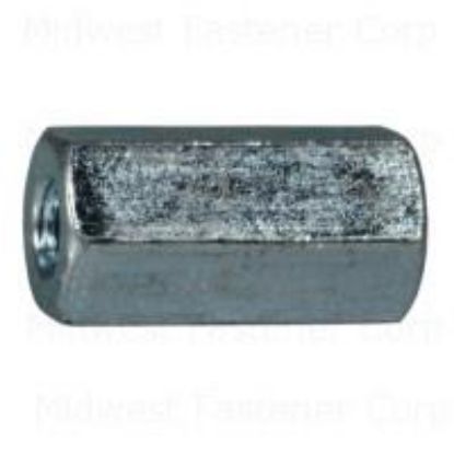 Picture of Rod-Coupling Coupling-Nut Threaded-rod Mild-Steel #8-32