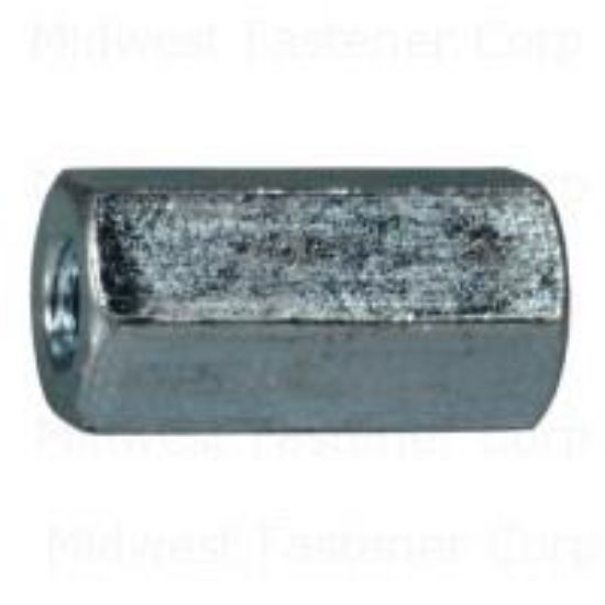 Picture of Rod-Coupling Coupling-Nut Threaded-rod Mild-Steel #8-32