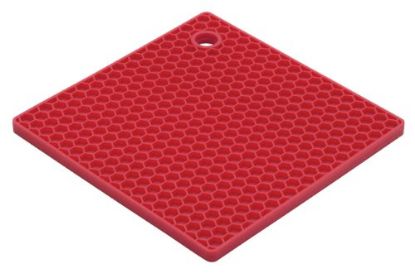 Picture of Trivet-Mat Honeycomb Silicone-Rubber Cherry 7"