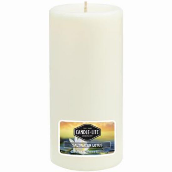 Picture of 6" Pillar Candle Saltwater Scent