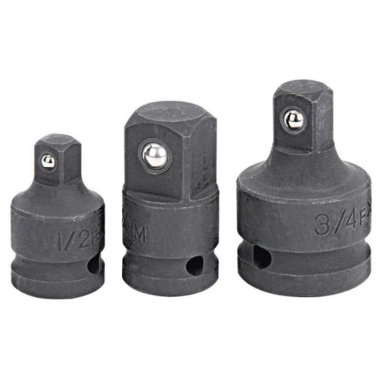 Picture of Socket Drive Adapters Impact-ready Black-phosphate 3-pieces