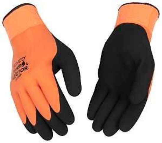 Picture of Glove Knit Acrylic Latex-coated Hi-viz Orange Thermal-lined Medium