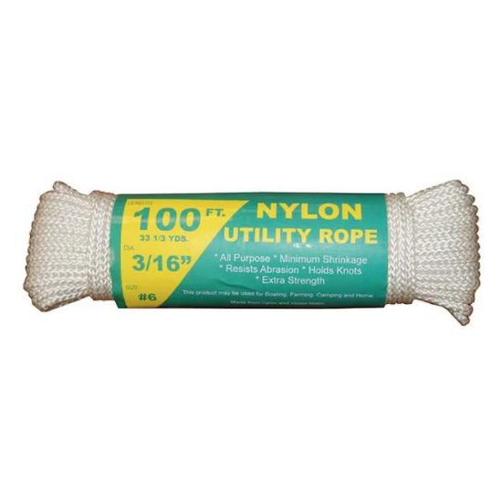 Picture of Utility-rope Nylon Braided #6 3/16" Dia X 100'