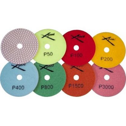 Picture of Polishing-pad Diamond-grit Resin-bond Velcro-back 5" 1500-grit