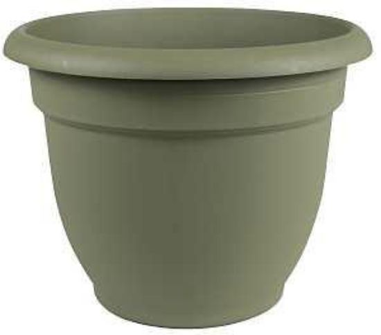 Picture of Self-watering Planter, 16 In Dia, 17-3/4 In W, Round, Plastic, Living Green