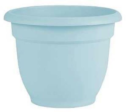Picture of Planter, Ariana 17.6 In W, 17.6 In D, Round, Plastic, Misty Blue