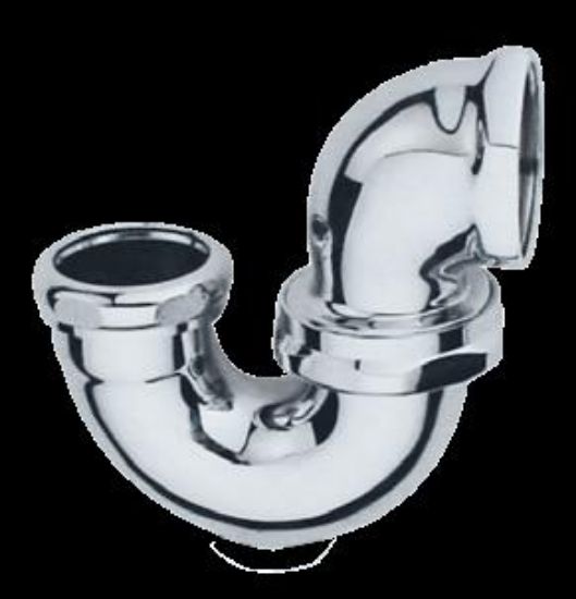 Picture of LA-Trap 1-1/2" x 1-1/4" Chrome-Plated Less Clean-Out