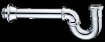 Picture of Tubular-brass Utility-trap Adjustable Less-clean-out Chrome-plate 1-1/2"