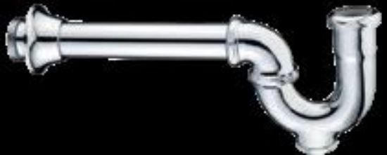 Picture of Tubular-brass Utility-trap Adjustable With-clean-out Chrome-plate 1-1/2"