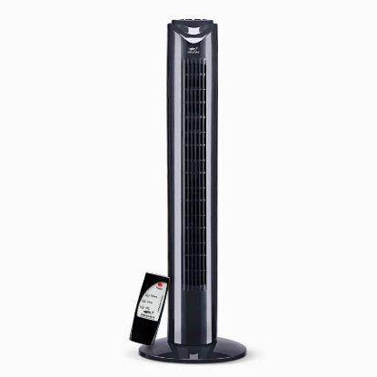 Picture of Tower-fan Oscillating 32" 3-speeds With Remote Timer Black