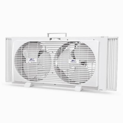 Picture of Twin Window Fan 9" Reversible 2-speed 22-1/4" - 31-1/4"