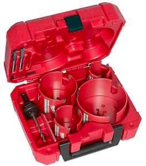 Picture of Hole-saw Kit Carbide-tooth 8-pieces With Mandrel