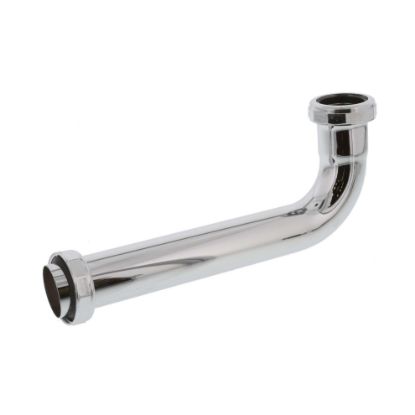 Picture of Tubular-brass Waste-bend Slip-joint 17-gauge Chrome-plated 1-1/4" X 6"
