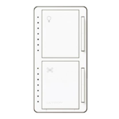 Picture of Fan/control-dimmer 4-speeds 1-pole 120-volts 75-watts-led 250-watts-incandescent White