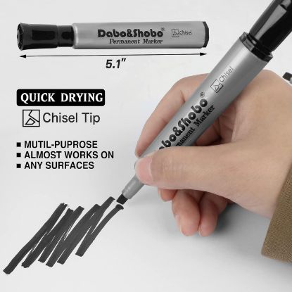 Picture of Permanent-Marker Chisel-point Black-ink