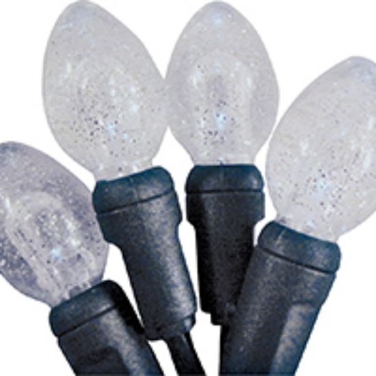 Picture of Christmas-Lights 5 C5 GLITTER WHITE