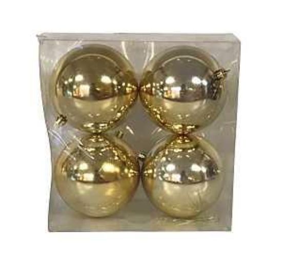 Picture of Christmas-Ornament Ball-Ornament Shatterproof Decorative 100 Mm L Assorted