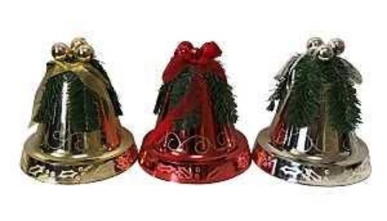 Picture of ™Santa's Forest™ Shatterproof Decorative Bell 200 Mm L Assorted