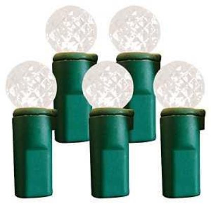 Picture of Christmas-Lights Green-wire 70-lamps White