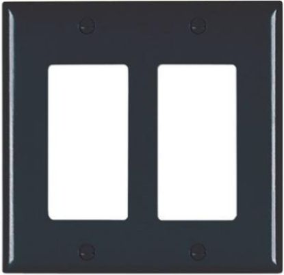 Picture of Wall-plate Decora/gfci Plastic Mid-size Black