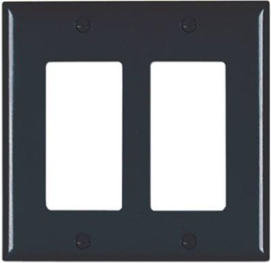 Picture of Wall-plate Decora/gfci Plastic Mid-size Black