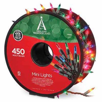 Picture of Christmas Mini Light Set, Multi, 450-ct. Reel