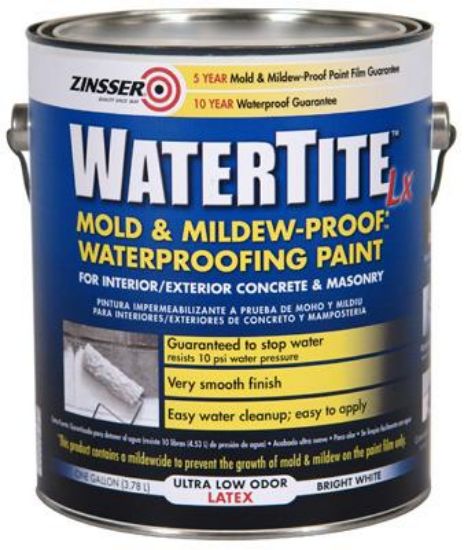 Picture of Waterproofing-paint Latex Mold And Mildew Resistant White 1-gal