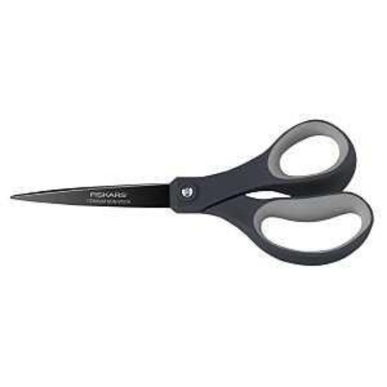 Picture of Everyday Scissor, 8 In Oal, Stainless Steel Blade, Soft Grip Handle, Gray Handle
