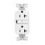 Picture of Electrical-outlet 20-amp 125-volt Duplex Self-testing Double-pole 3-wire White