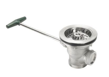 Picture of Commercial Drain Rotary Lever Close 3-1/2" 1-1/4" Rear Overflow