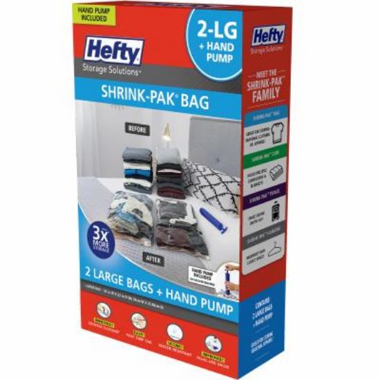 Picture of Storage-bags Vacuum-sealed Plastic 34" X 22" Kit With Hand-pump