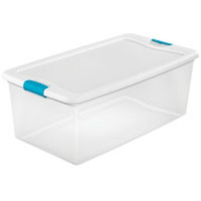 Picture of ™Sterilite™ Latching Box 106 qt Capacity Plastic Clear/White