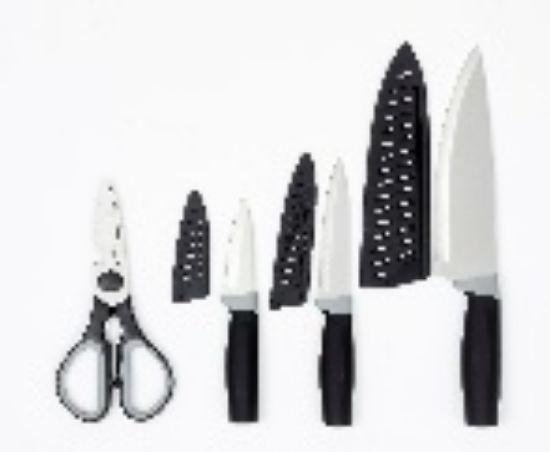 Picture of 4pc Knife Set Black