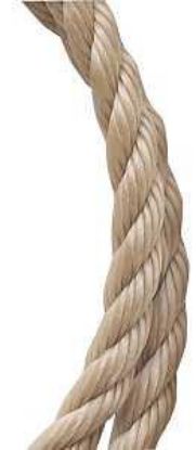 Picture of Rope Twisted Polypropylene Tan 3/8" X 50'