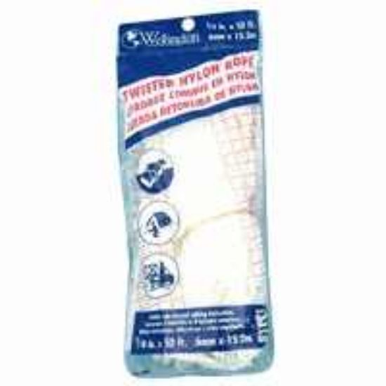 Picture of 1/2" White Nylon-Rope