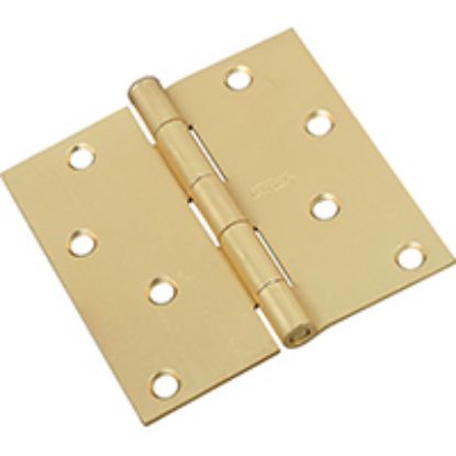 Picture of Door-hinge 4in Square-corner Satin Brass