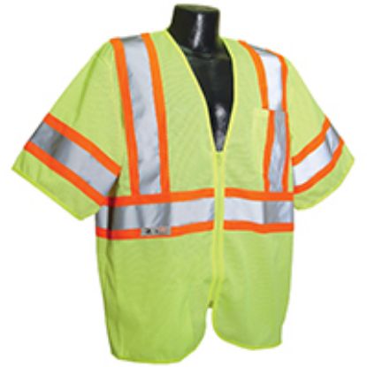 Picture of Safety-Vest econo Class-3 Mesh-Fabric Green