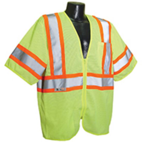 Picture of Safety-Vest econo Class-3 Mesh-Fabric Green