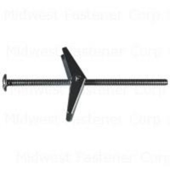 Picture of Toggle-Bolt With-Wings Zinc-Plated Mushroom-Head 1/8" x 3"